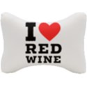 I love red wine Seat Head Rest Cushion View1