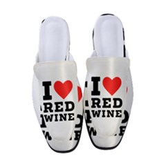 I Love Red Wine Women s Classic Backless Heels by ilovewhateva