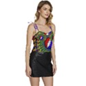 Grateful Dead Flowy Camisole Tie Up Top View3