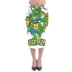 Teenage Mutant Ninja Turtles Velvet Midi Pencil Skirt by Mog4mog4