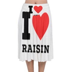 I Love Raisin  Velvet Flared Midi Skirt by ilovewhateva