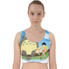 My Neighbor Totoro Totoro Velvet Racer Back Crop Top by Mog4mog4