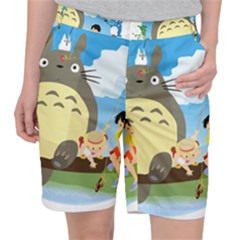 My Neighbor Totoro Totoro Women s Pocket Shorts by Mog4mog4