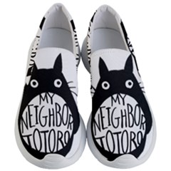 My Neighbor Totoro Black And White Women s Lightweight Slip Ons by Mog4mog4