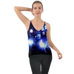 Tardis Background Space Chiffon Cami by Mog4mog4