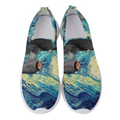 Star Starship The Starry Night Van Gogh Women s Slip On Sneakers by Mog4mog4