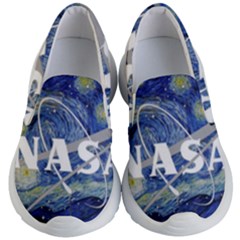 Vincent Van Gogh Starry Night Art Painting Planet Galaxy Kids Lightweight Slip Ons by Mog4mog4