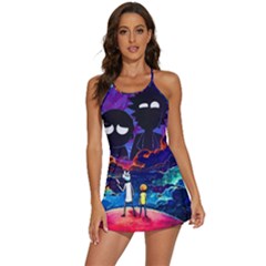 Cartoon Parody In Outer Space 2-in-1 Flare Activity Dress by Mog4mog4