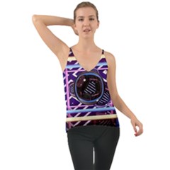 Abstract Sphere Room 3d Design Shape Circle Chiffon Cami by Mog4mog4