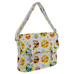 Owl Bird Cartoon Buckle Messenger Bag by Bakwanart