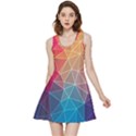 Multicolored Geometric Origami Idea Pattern Inside Out Reversible Sleeveless Dress View3