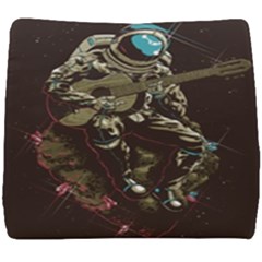 Astronaut Playing Guitar Parody Seat Cushion by Bakwanart