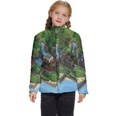 Green Village Miniature Technology Kids  Puffer Bubble Jacket Coat by Bakwanart