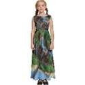 Green Village Miniature Technology Kids  Satin Sleeveless Maxi Dress View1