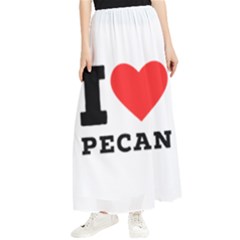 I Love Pecan Maxi Chiffon Skirt by ilovewhateva