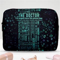 Tardis Doctor Who Technology Number Communication Make Up Pouch (large) by Bakwanart