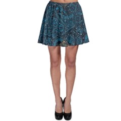 Position Of The Constellations Illustration Star Blue Skater Skirt by Bakwanart