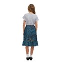 Position Of The Constellations Illustration Star Blue Kids  Ruffle Flared Wrap Midi Skirt View4