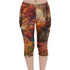 Collage Art Ai Wow Awesome Velvet Capri Leggings  by 99art