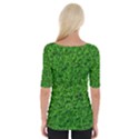 Green Grass Texture Summer Wide Neckline Tee View2