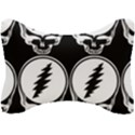 Black And White Deadhead Grateful Dead Steal Your Face Pattern Seat Head Rest Cushion View1