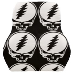 Black And White Deadhead Grateful Dead Steal Your Face Pattern Car Seat Back Cushion  by 99art