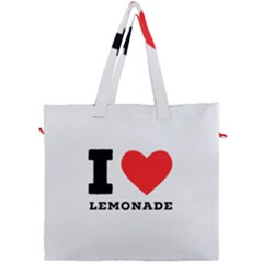 I Love Lemonade Canvas Travel Bag by ilovewhateva