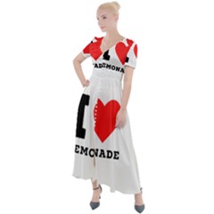 I Love Lemonade Button Up Short Sleeve Maxi Dress by ilovewhateva