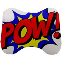 Pow Comic Comic Book Fight Head Support Cushion by 99art