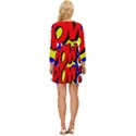 Pow Comic Comic Book Fight Long Sleeve Babydoll Dress View4