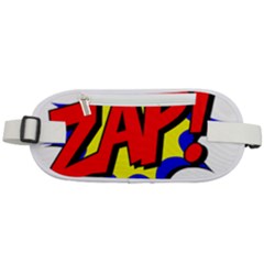 Zap Comic Book Fight Rounded Waist Pouch by 99art