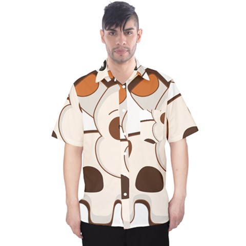 Animation-dog-cute-cartoon-drawing Men s Hawaii Shirt by 99art