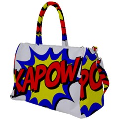 Kapow-comic-comic-book-fight Duffel Travel Bag by 99art