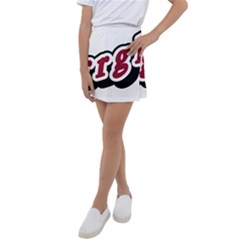 Comic-text-frustration-bother Kids  Tennis Skirt by 99art