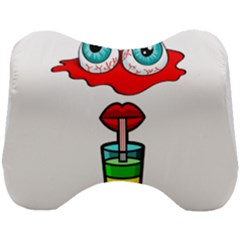 Animation-eyes-cartoon-cute-comic Head Support Cushion by 99art