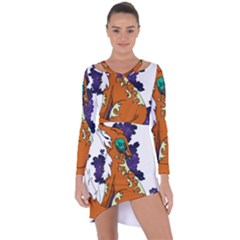 Fuchs-comic-music-wild-animal-cute Asymmetric Cut-out Shift Dress by 99art