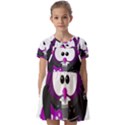 Bird-music-animation-animal Kids  Short Sleeve Pinafore Style Dress View1