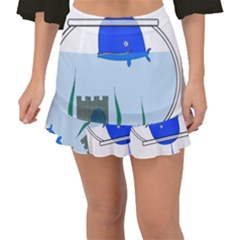 Wal-fish-small-world-lake-sea Fishtail Mini Chiffon Skirt by 99art