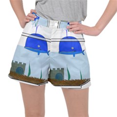 Wal-fish-small-world-lake-sea Women s Ripstop Shorts by 99art