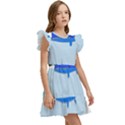 Wal-fish-small-world-lake-sea Kids  Winged Sleeve Dress View3