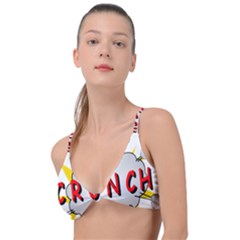 Comic-noise-paleness-explosion Knot Up Bikini Top by 99art