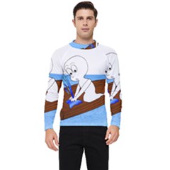 Spirit-boat-funny-comic-graphic Men s Long Sleeve Rash Guard by 99art