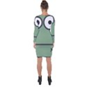 Cartoon-cute-frankenstein-halloween Asymmetric Cut-Out Shift Dress View2