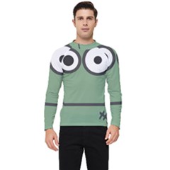 Cartoon-cute-frankenstein-halloween Men s Long Sleeve Rash Guard by 99art