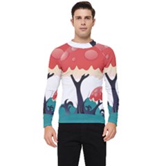 Tree-art-trunk-artwork-cartoon Men s Long Sleeve Rash Guard by 99art