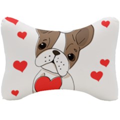 Animation-dog-cute-animate-comic Seat Head Rest Cushion by 99art