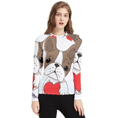 Animation-dog-cute-animate-comic Women s Long Sleeve Rash Guard by 99art