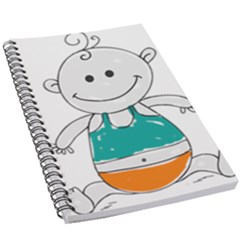 Baby-cute-child-birth-happy 5 5  X 8 5  Notebook by 99art