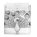 Peacock-plumage-display-bird Duvet Cover Double Side (Full/ Double Size) View1