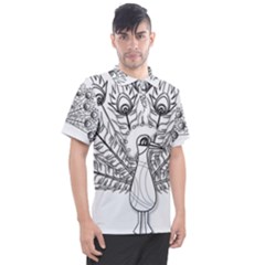 Peacock-plumage-display-bird Men s Polo Tee by 99art